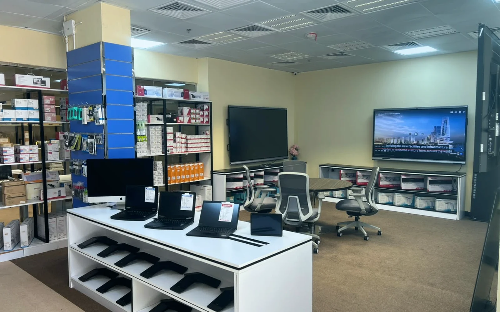 Office IT infrastructure and workstation setup